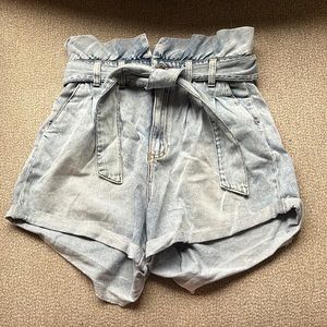 Brand new Blank NYC high waist paper bag shorts